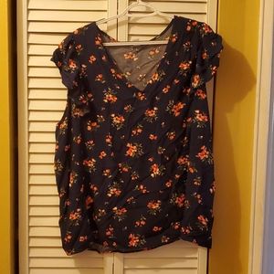 NWT old navy flutter sleeve top